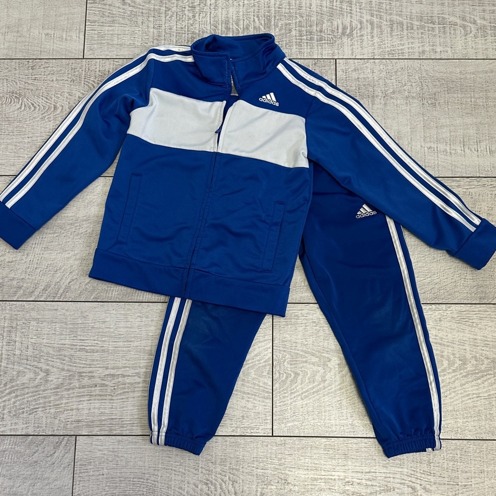 Adidas Royal Blue and White Tracksuit